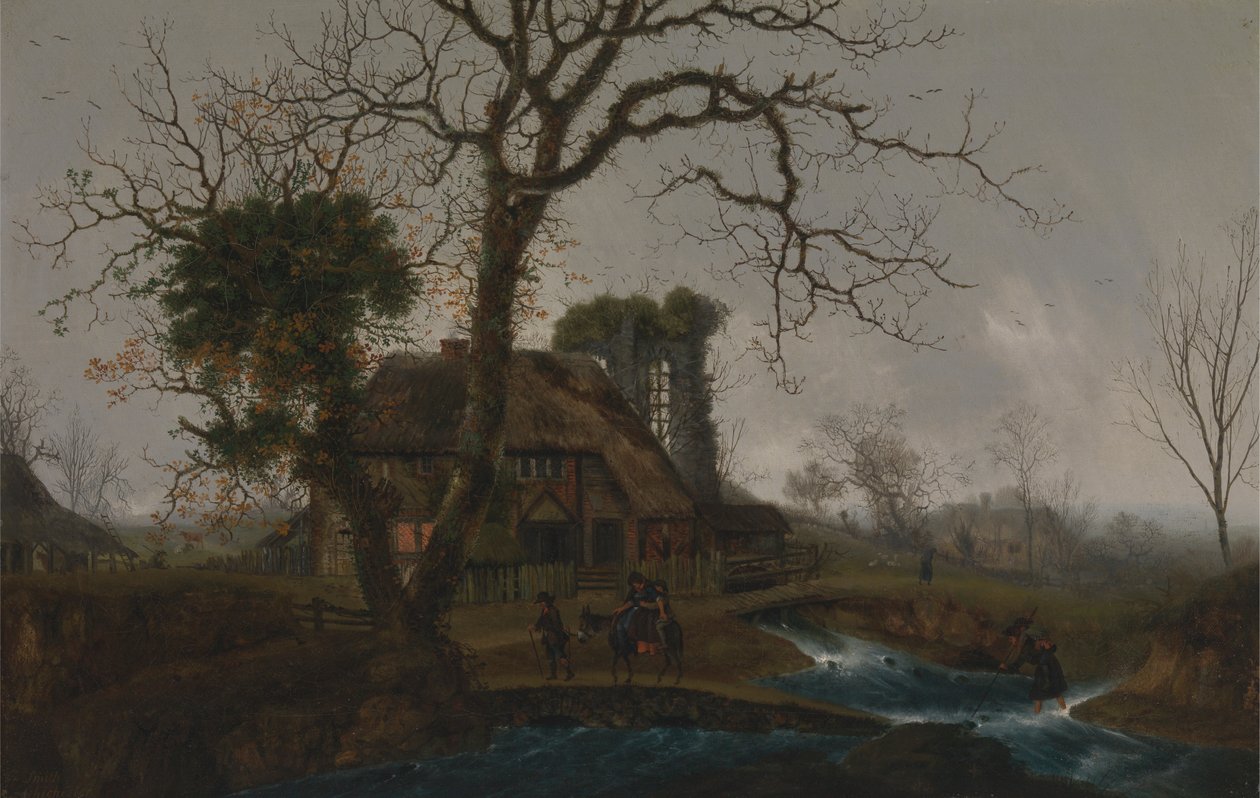 Vinterlandskap av George Smith