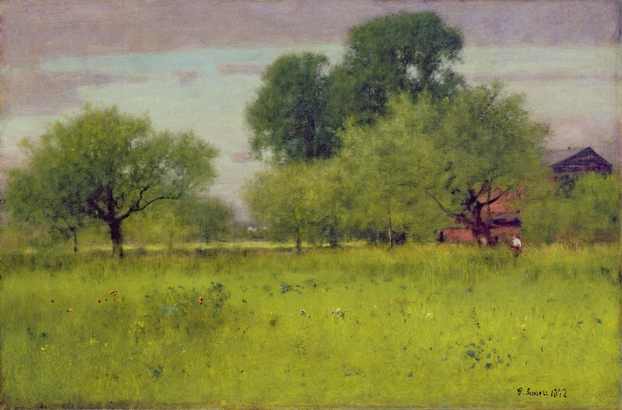 Eplehage, 1892 av George Snr. Inness