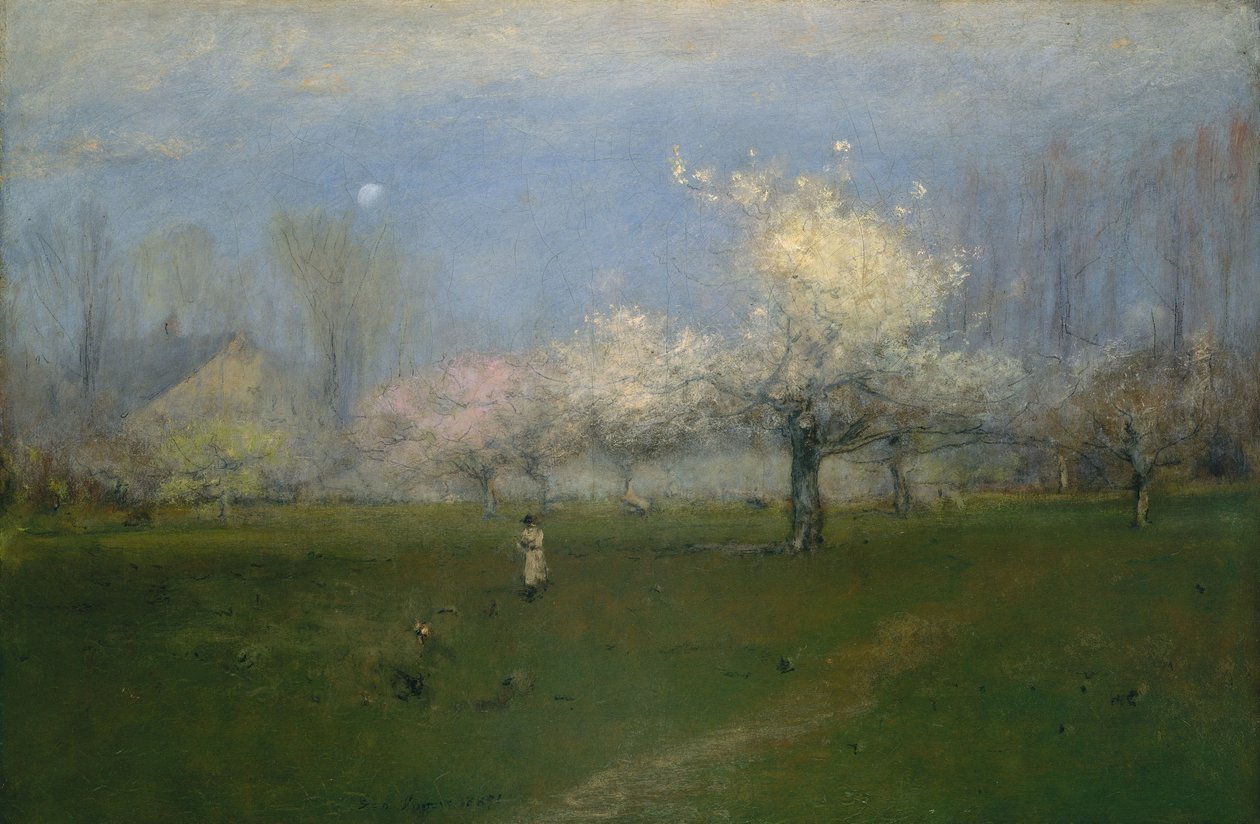 Spring Blossoms, Montclair, New Jersey, ca. 1891 av George Snr. Inness