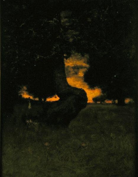 Sundown, ca. 1889 (olje om bord) av George Snr. Inness