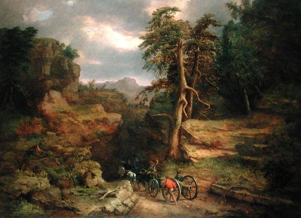 The Gloomy Days of 1776 (olje på lerret) av George Snr. Inness