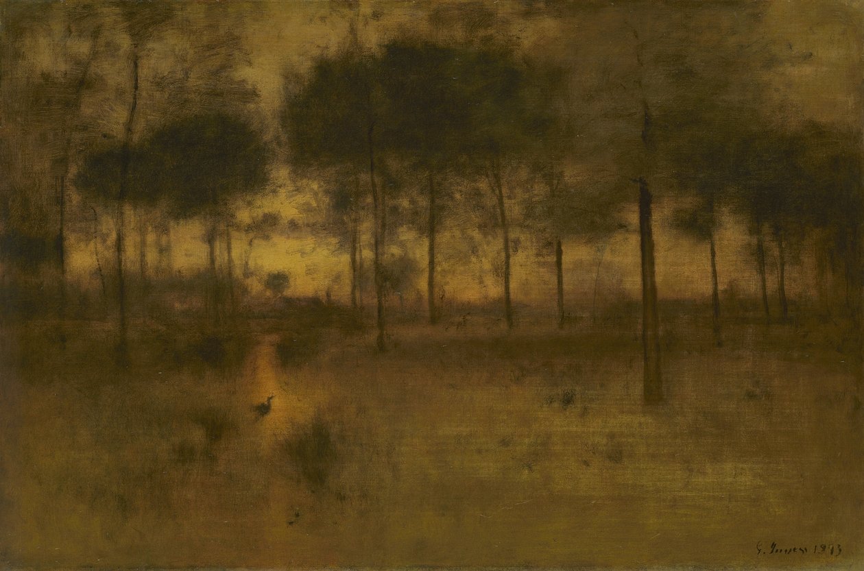 Hegreens hjem, 1893 av George Snr. Inness