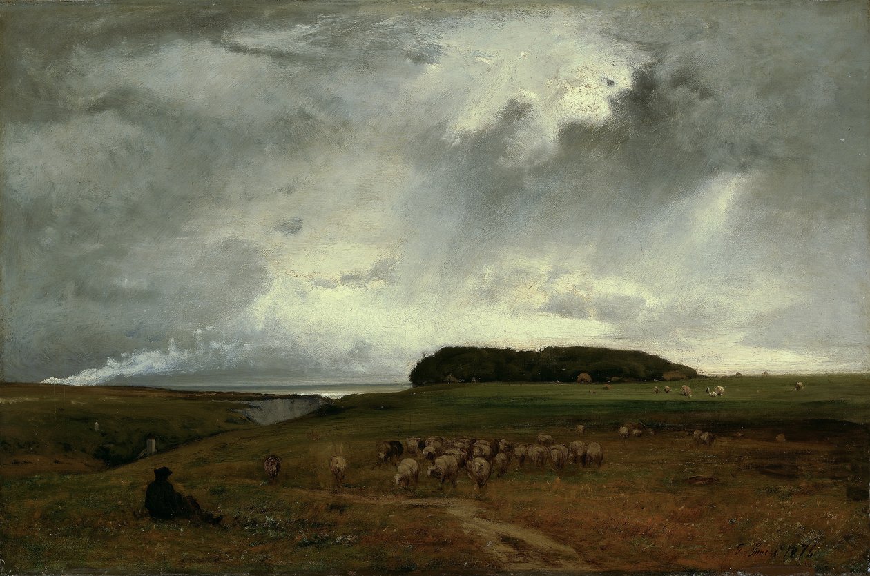 Stormen, 1876 av George Snr. Inness
