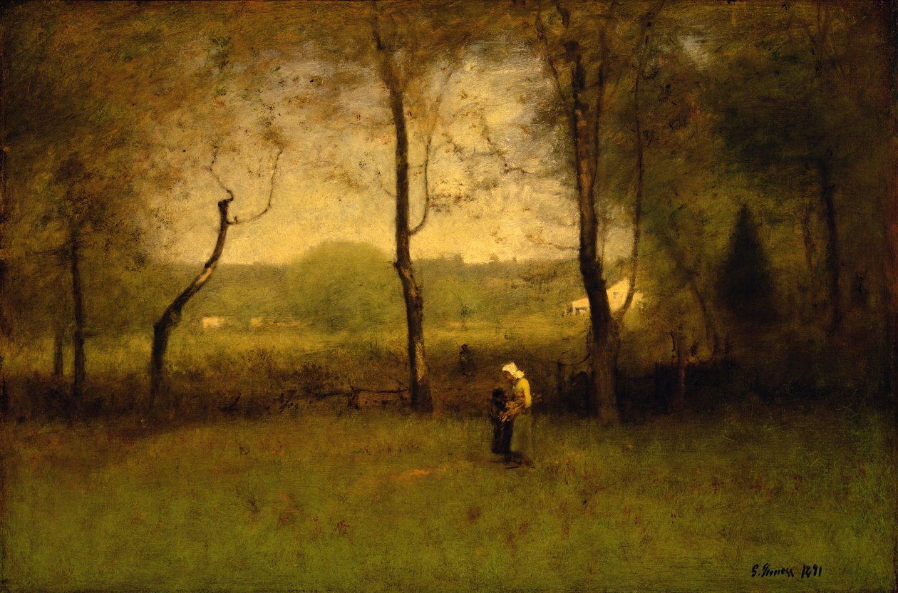 Wood Gatherers: An Autumn Afternoon, 1891 av George Snr. Inness