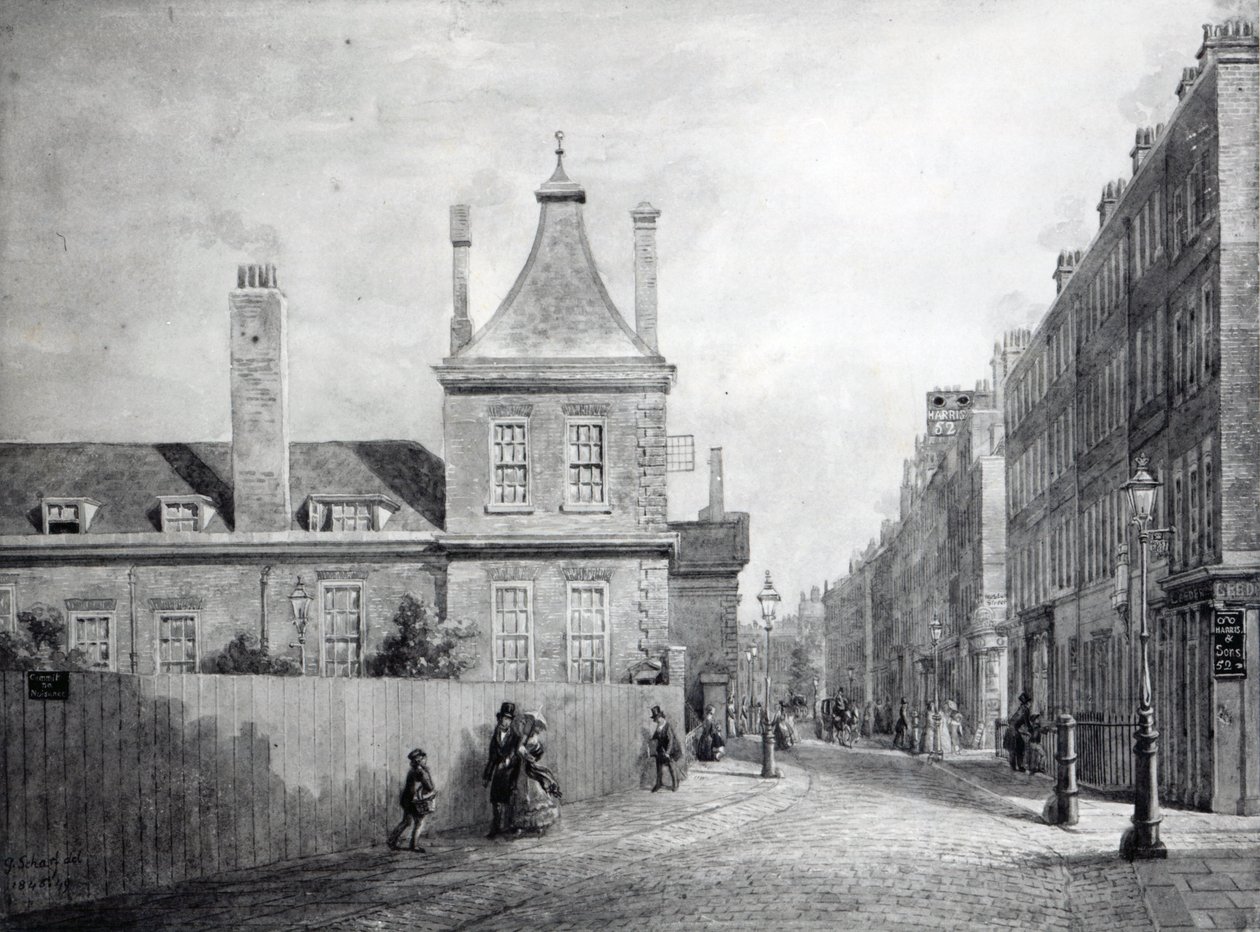 Montague House, Bloomsbury, London 1845-49 av George Snr Scharf