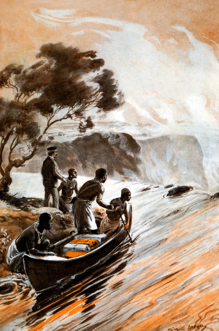 Livingstones oppdagelse av Victoria Falls av George Soper