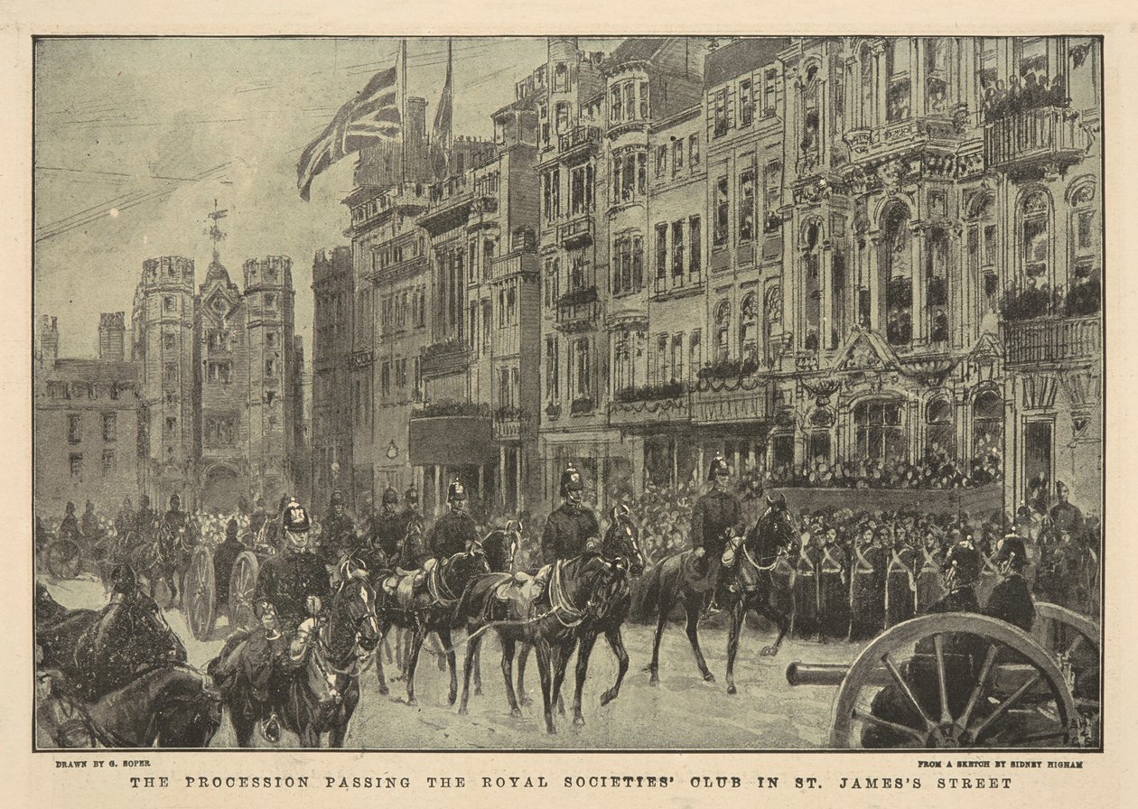 Dronning Victorias begravelse av George Soper
