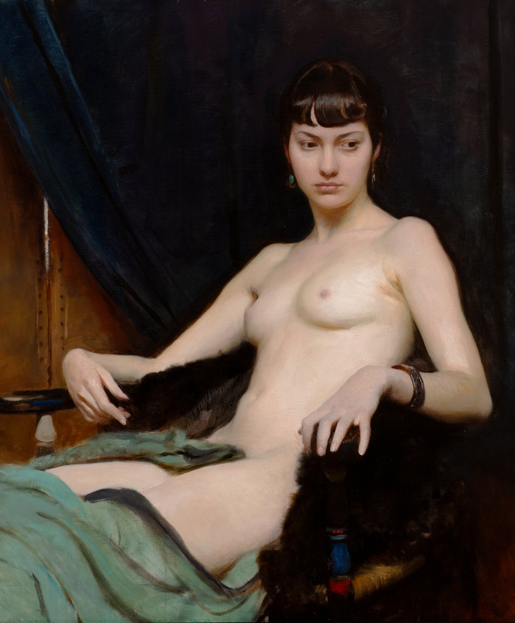 En studie (olje på lerret) av George Spencer Watson
