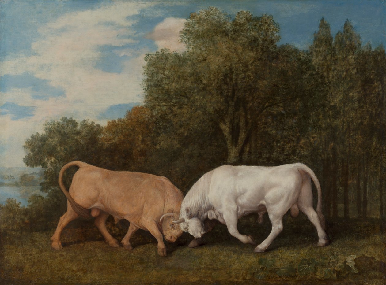Okser som kjemper av George Stubbs