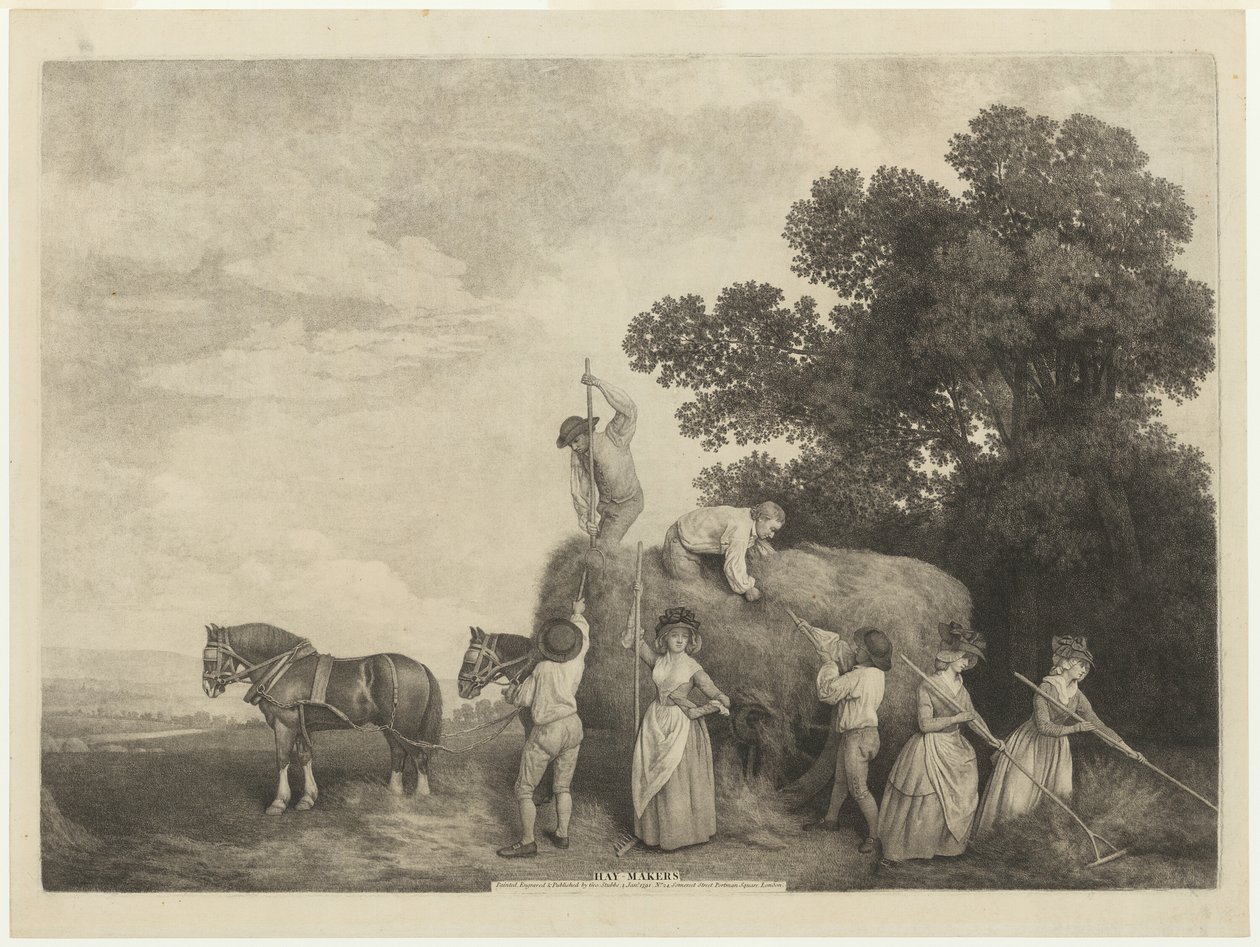 Hø-makere av George Stubbs