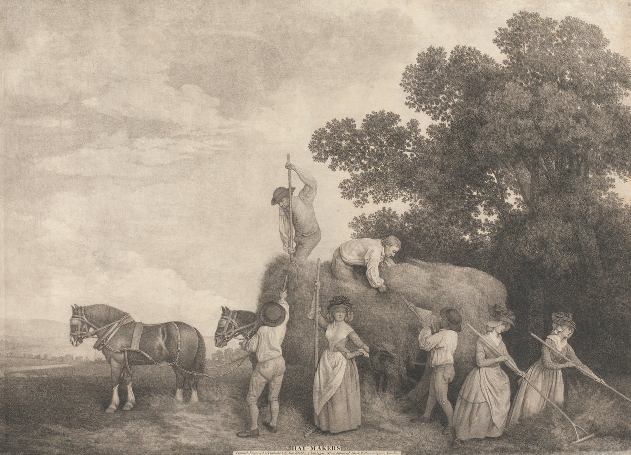 Hø-makere av George Stubbs