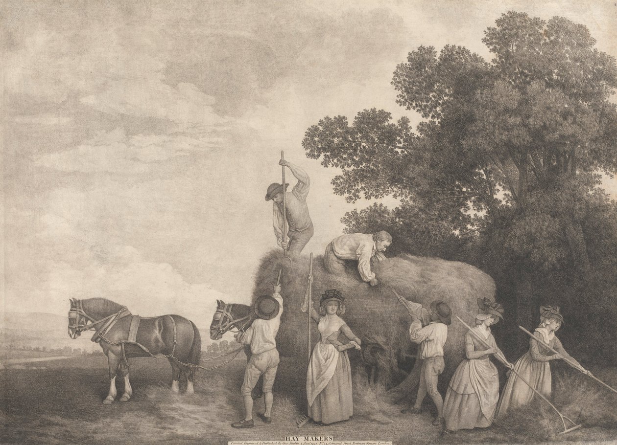 Hø-makere av George Stubbs