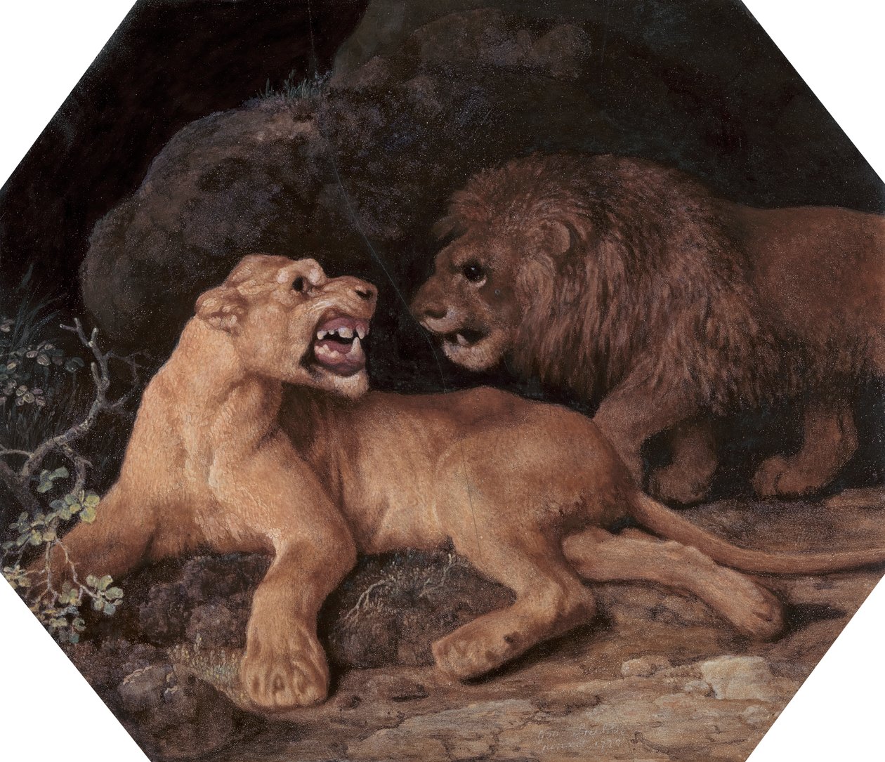 Løve og Løvinne av George Stubbs