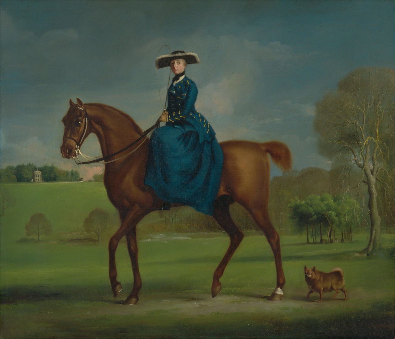Grevinnen av Coningsby i kostymet til Charlton-jakten av George Stubbs