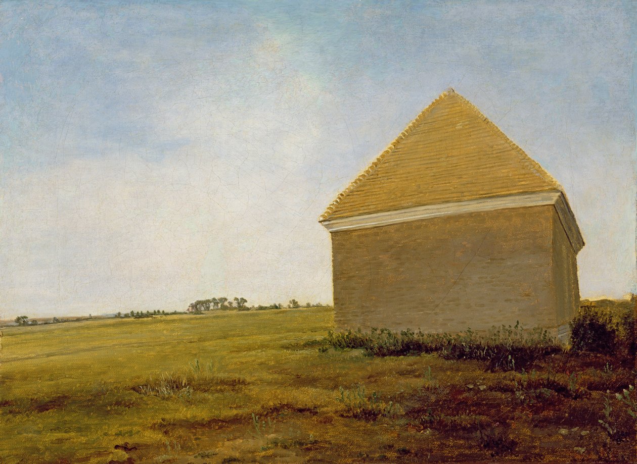 Newmarket Heath, with a Rubbing-Down House, ca. 1765 (etter restaurering) (se 111978) av George Stubbs