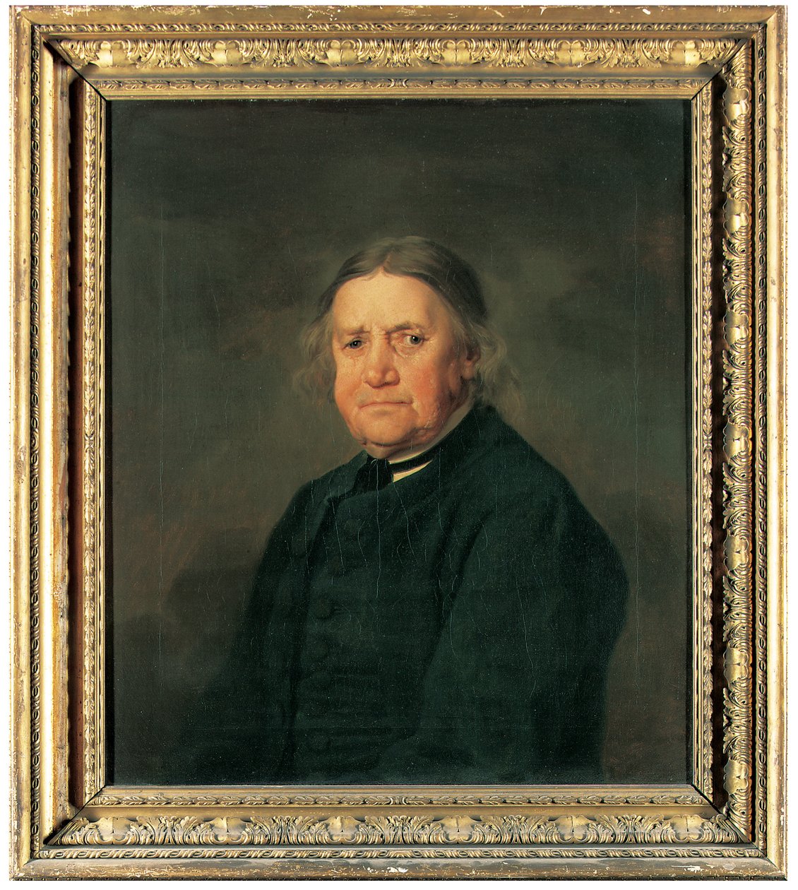 Portrett av Thomas Smith the Banksman, halvlang, i en grønn frakk av George Stubbs