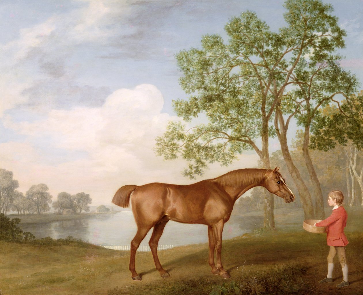 Gresskar med en stallgutt av George Stubbs