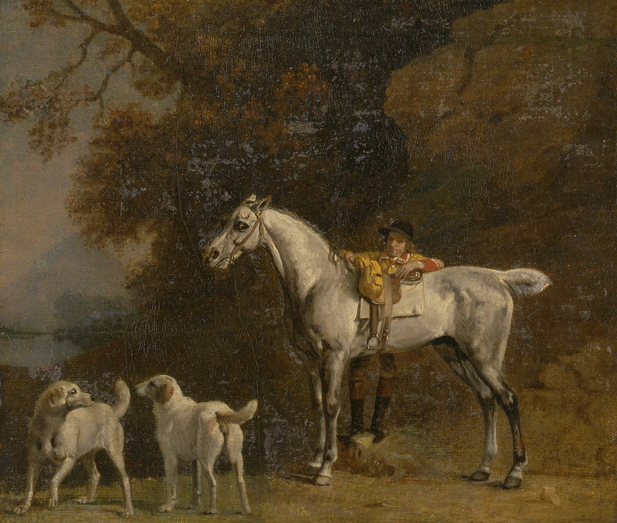 Studier for eller etter "Den tredje hertugen av Richmond med Charleton-jakten" av George Stubbs