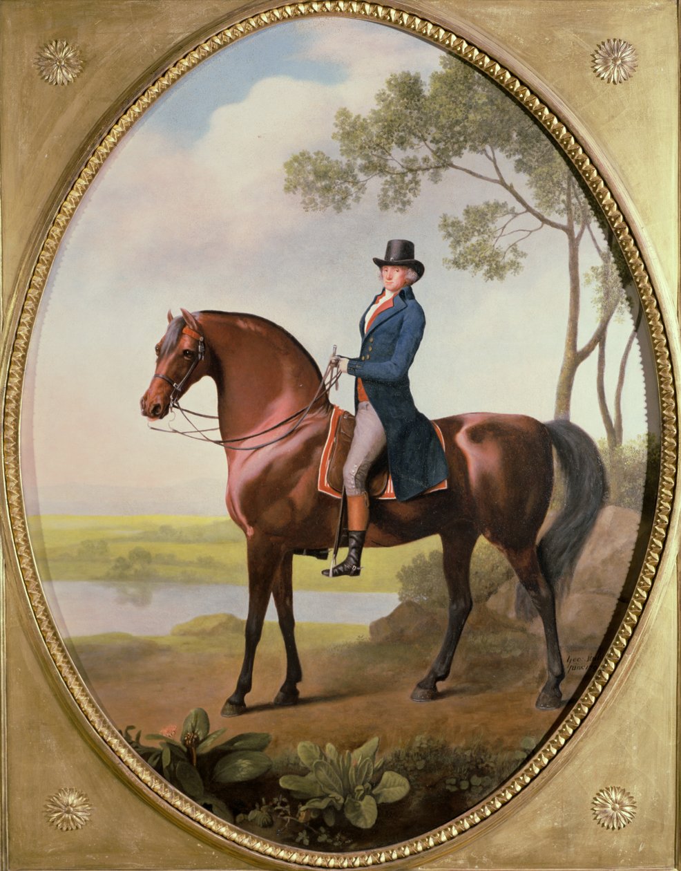 Warren Hastings på sin arabiske hest av George Stubbs