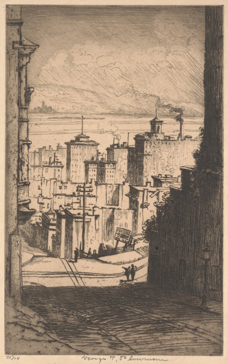 I San Francisco, ca. 1911 (mezzotint) av George Taylor Plowman