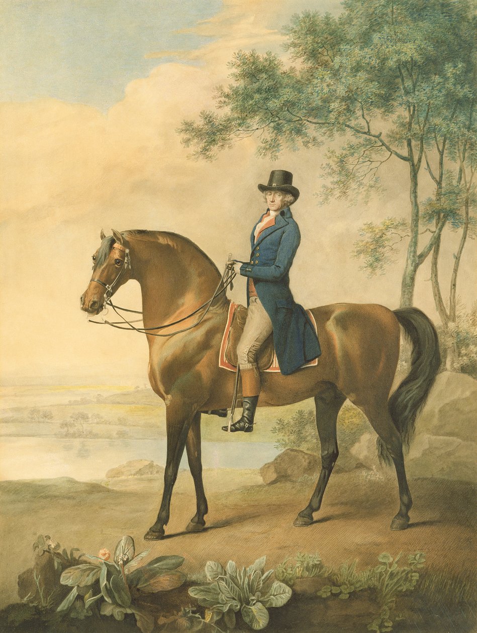 Warren Hastings på sin arabiske hest, 1796 av George Townley Stubbs