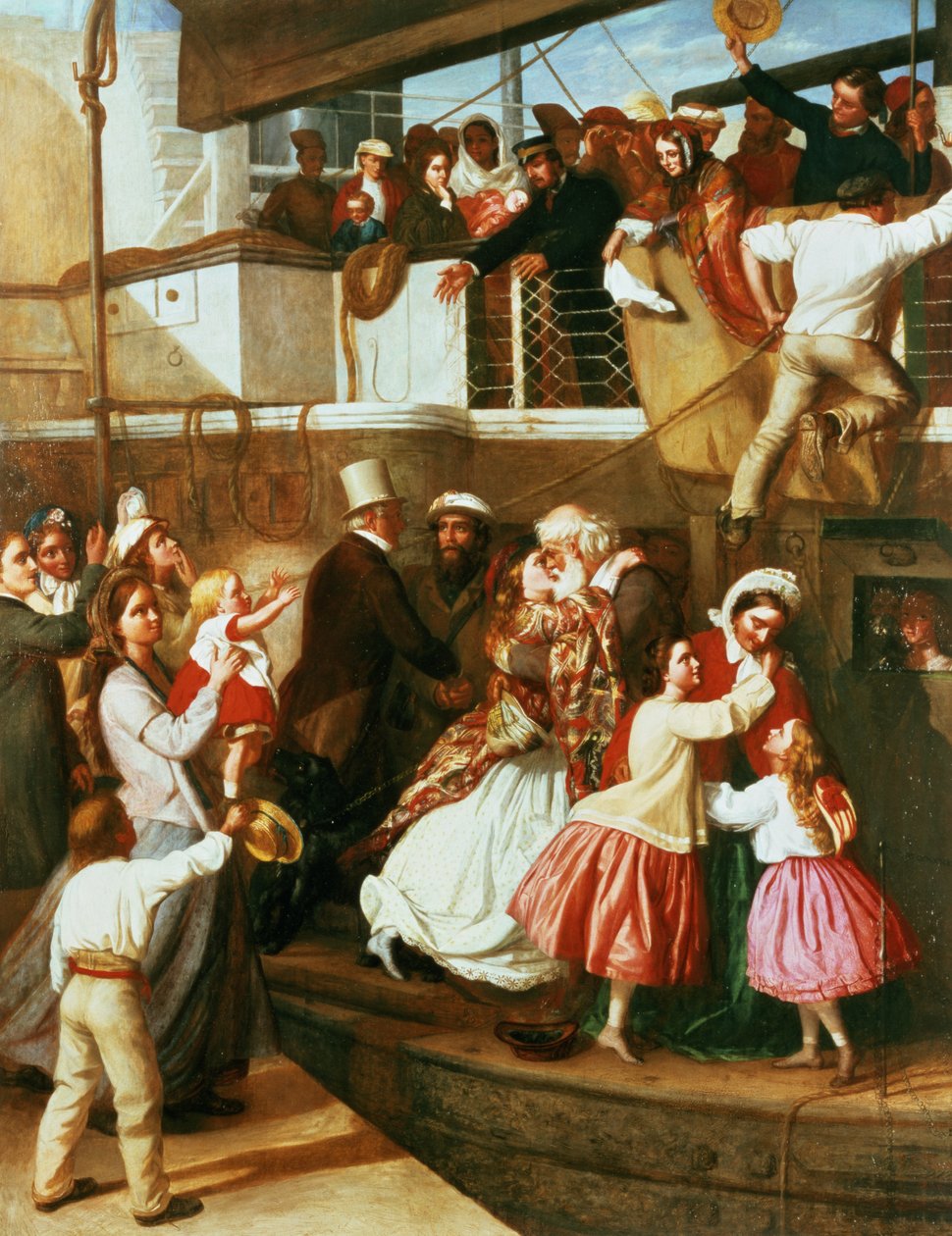 Ombordstigningsscene av George Tuson