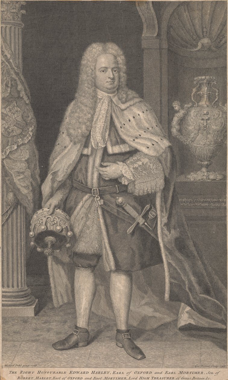 Edward Harley, 2. jarl av Oxford og jarl av Mortimer av George Vertue