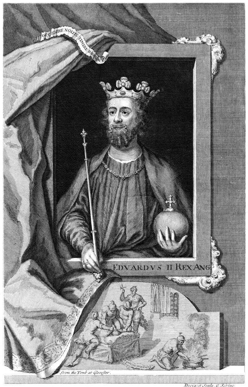 Edward II av England. 18. århundre av George Vertue