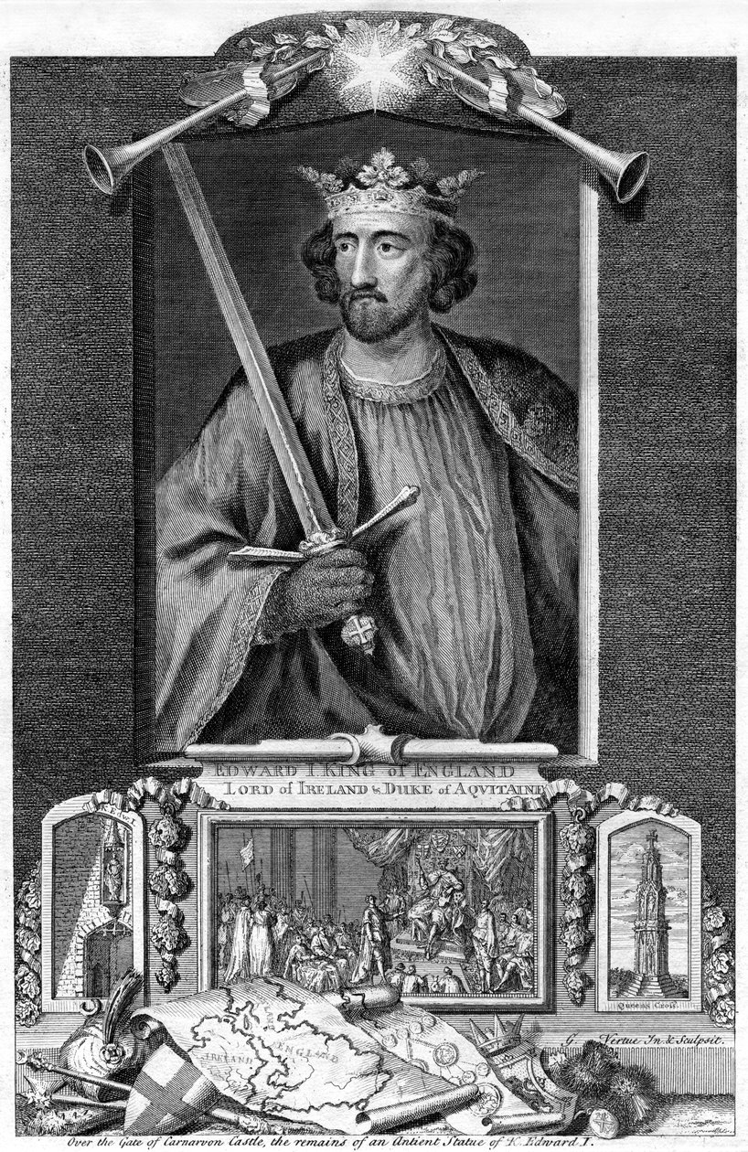 Edward I av England, 1700-tallet av George Vertue