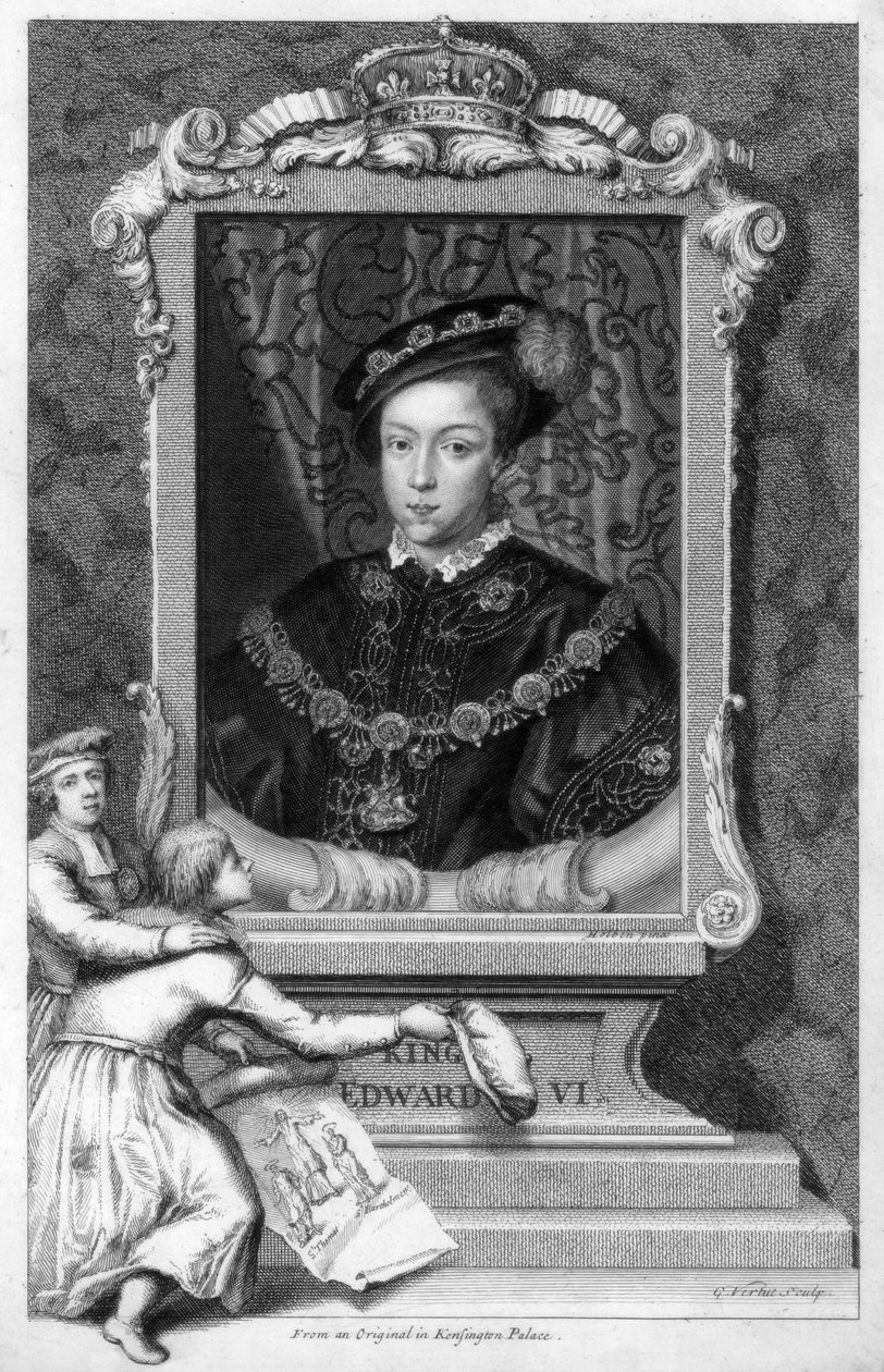 Edward VI, konge av England, 1700-tallet. av George Vertue