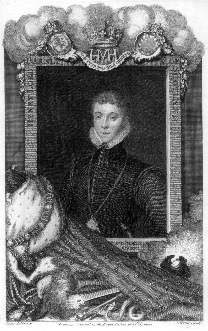Henry Stewart, Lord Darnley, King Consort of Mary, Queen of Scots, 1700-tallet. av George Vertue