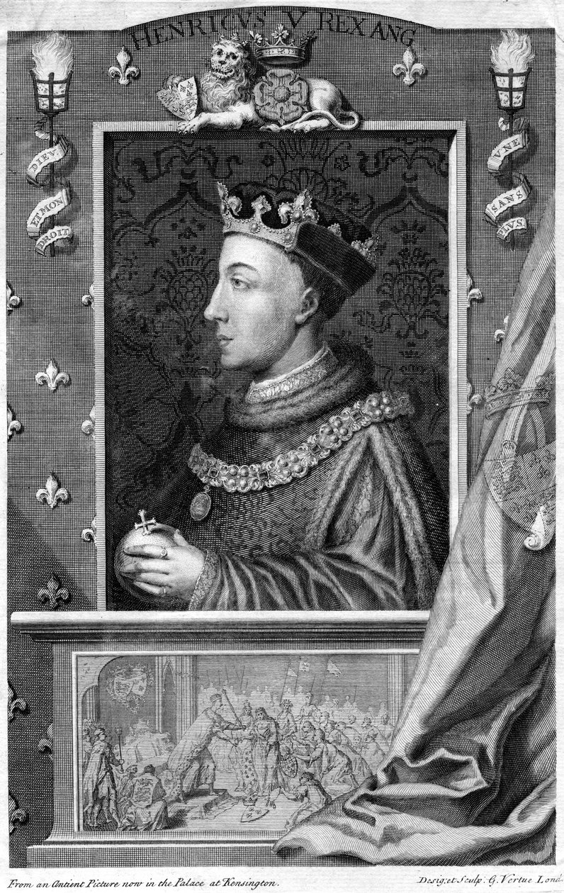 Henry V, konge av England. av George Vertue
