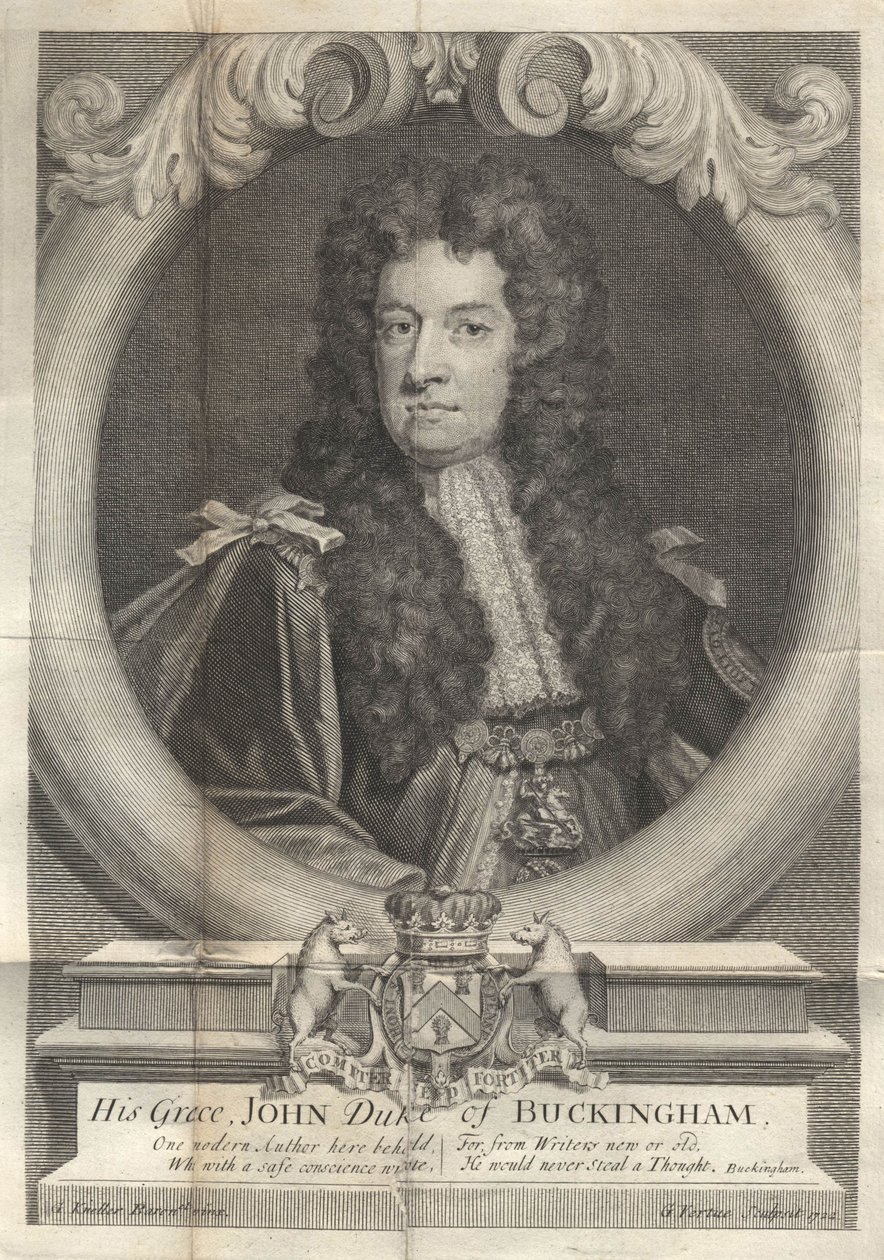 John Sheffield, 1. hertug av Buckingham og Normanby 1648-1721, 1722 av George Vertue
