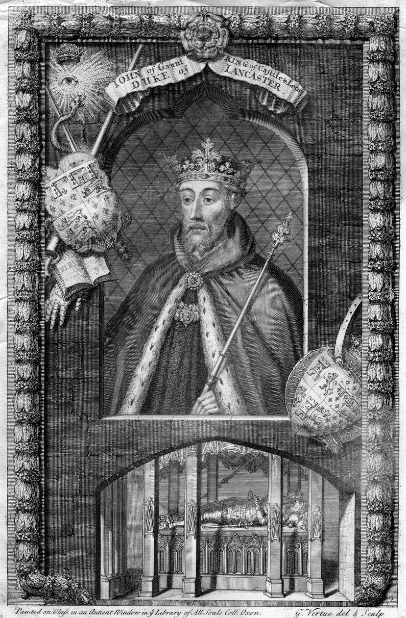 John of Gaunt, 1. hertug av Lancaster, 1700-tallet av George Vertue
