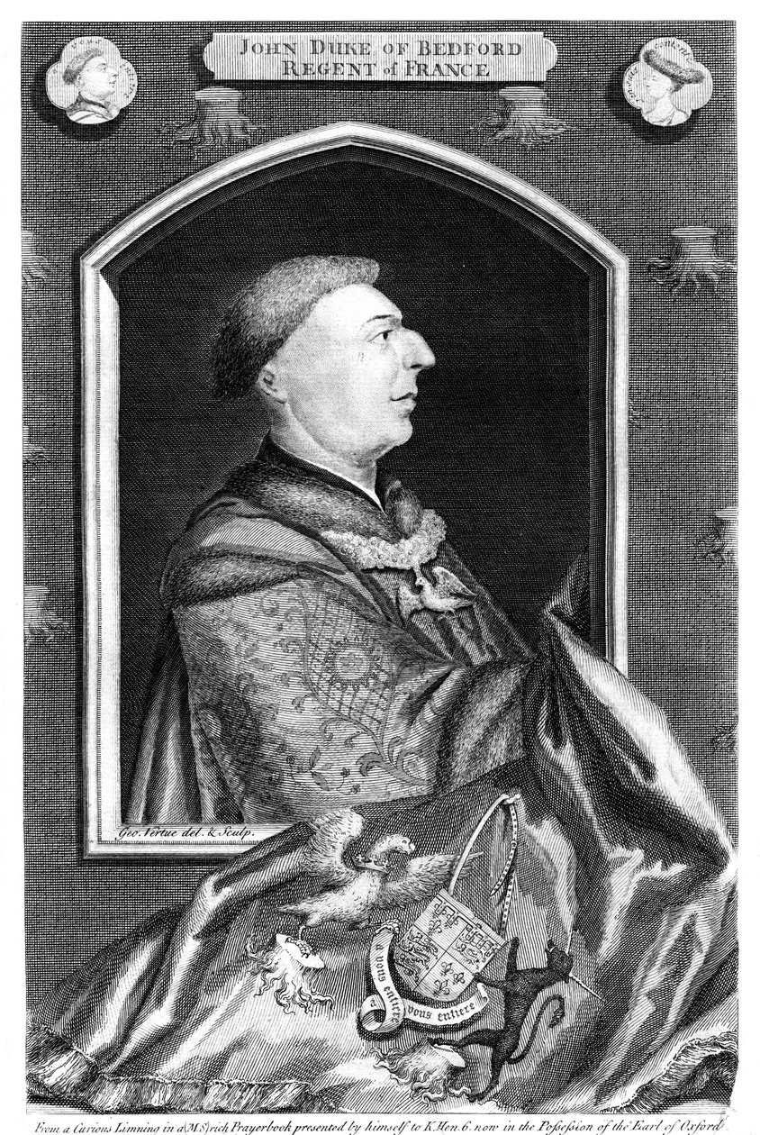John of Lancaster, 1. hertug av Bedford, 1700-tallet. av George Vertue