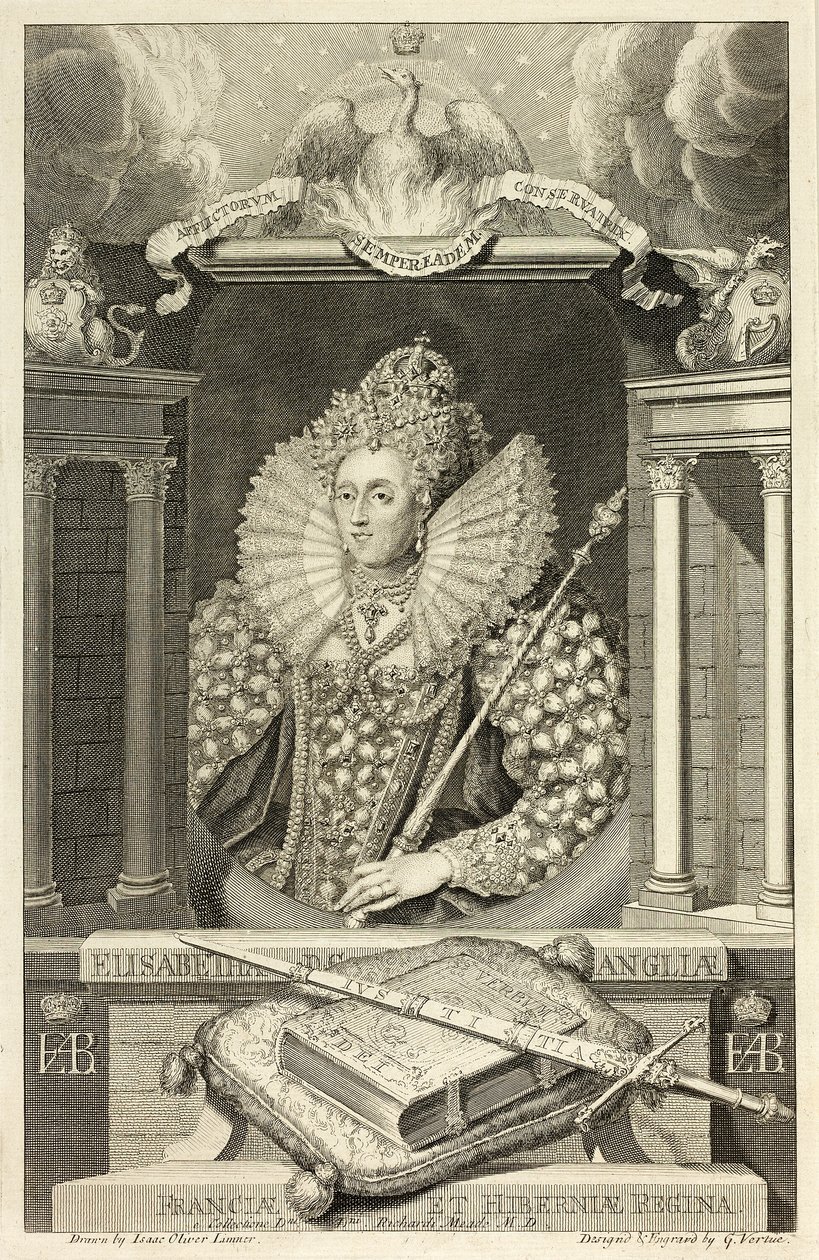Dronning Elizabeth I av George Vertue