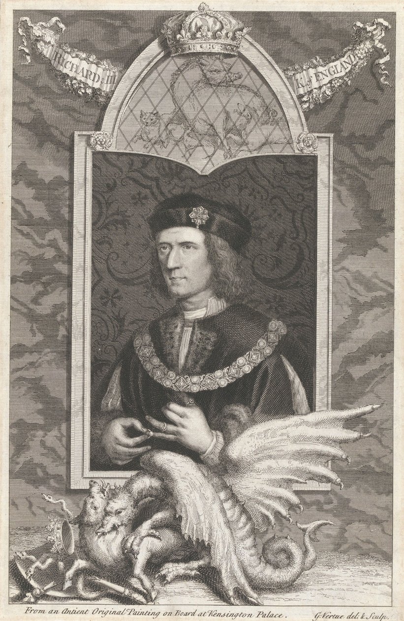 Richard III, konge av England av George Vertue