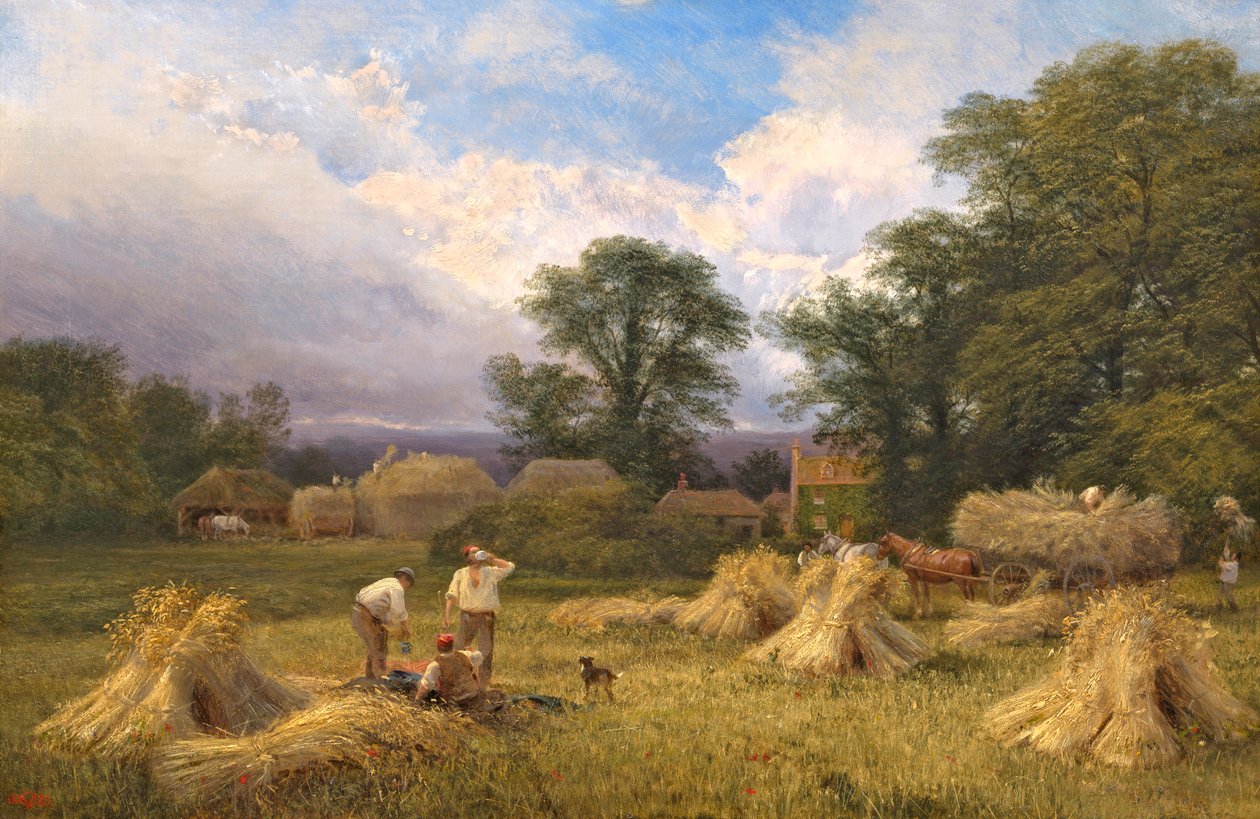 Høstetid, 1883 av George Vicat Cole