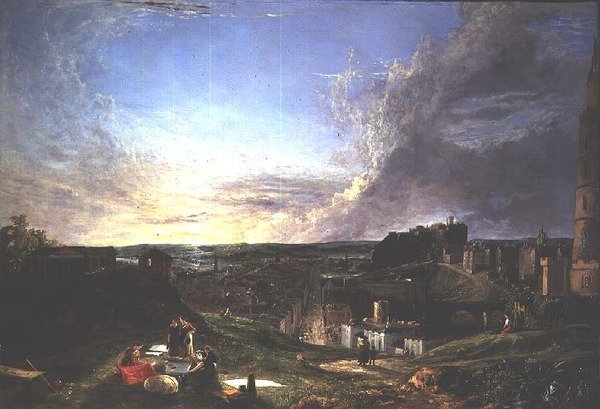 Edinburgh fra Carlton Hill av George Vincent