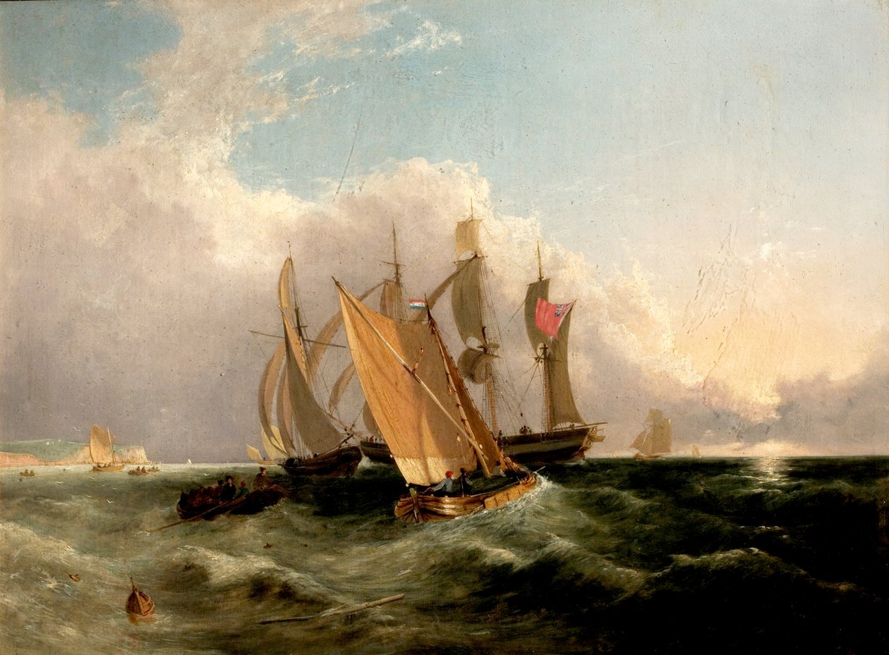 Sea Piece, 1827 av George Vincent