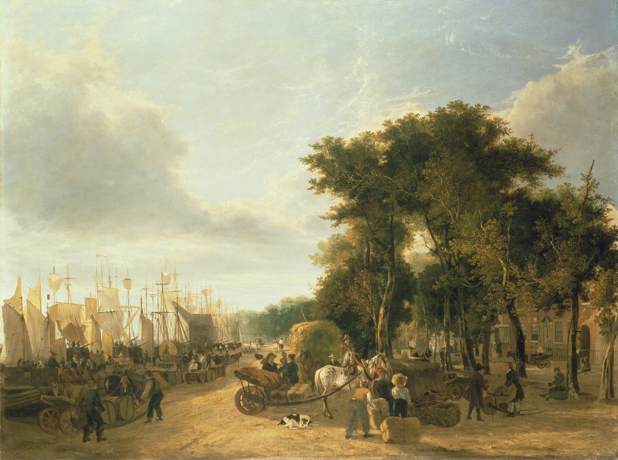 Yarmouth Quay, 1823 av George Vincent