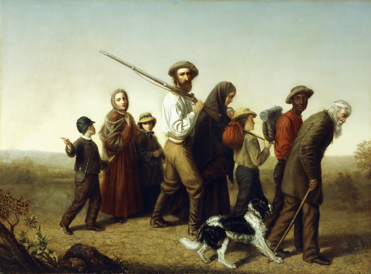 Union Refugees, 1865 av George W. Pettit