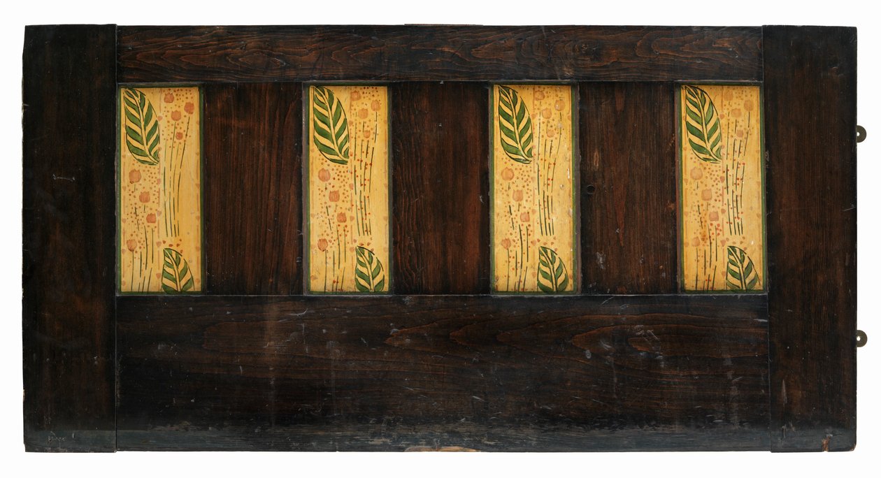 Dekorativt veggpanel (malt eik) av George Walton