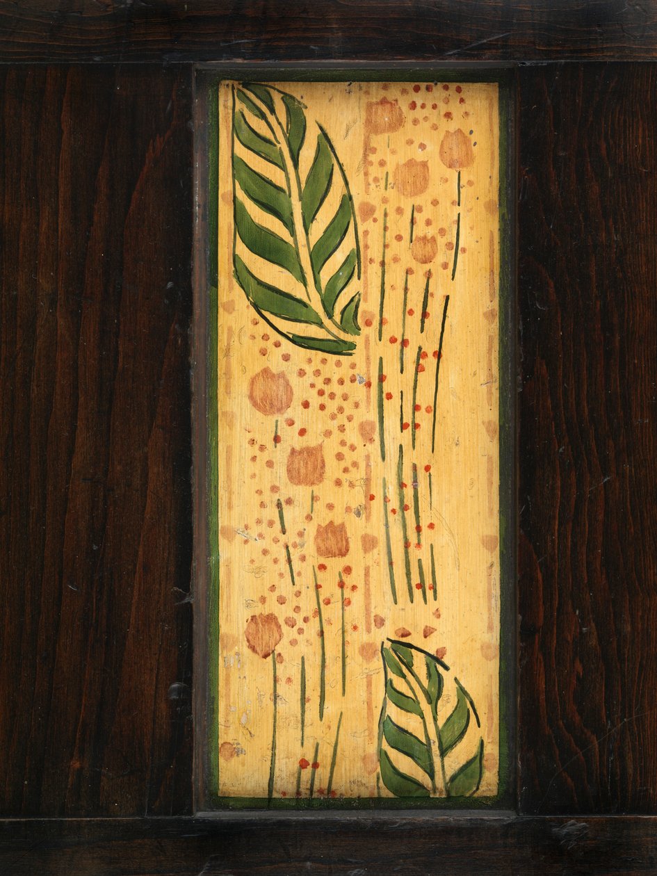 Dekorativt veggpanel (malt eik) av George Walton