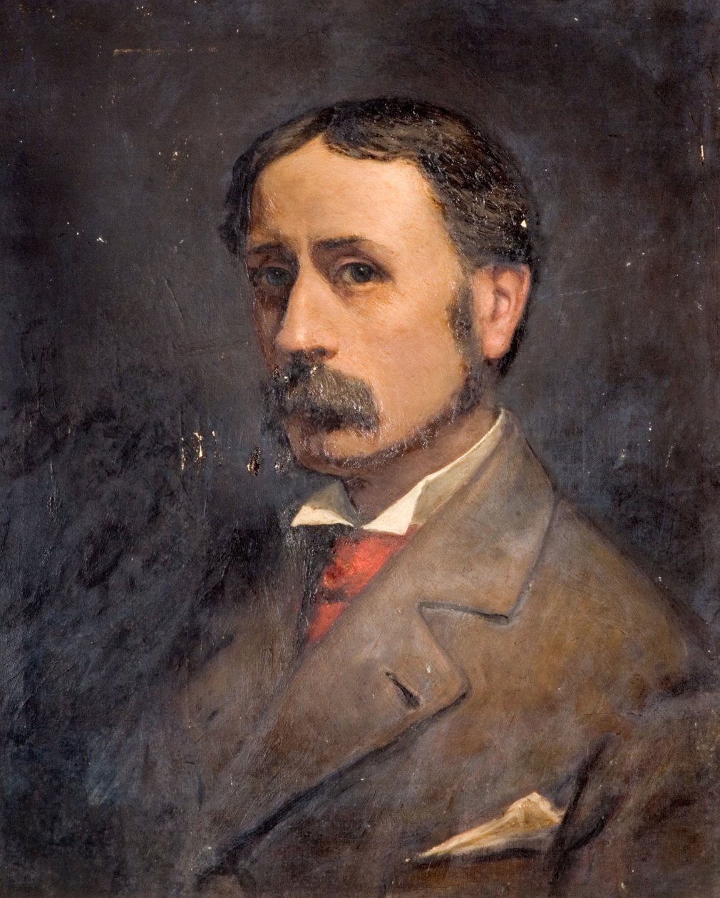 Selvportrett av George Warren Blackham, slutten av 1800-begynnelsen av 1900-tallet. av George Warren Blackham