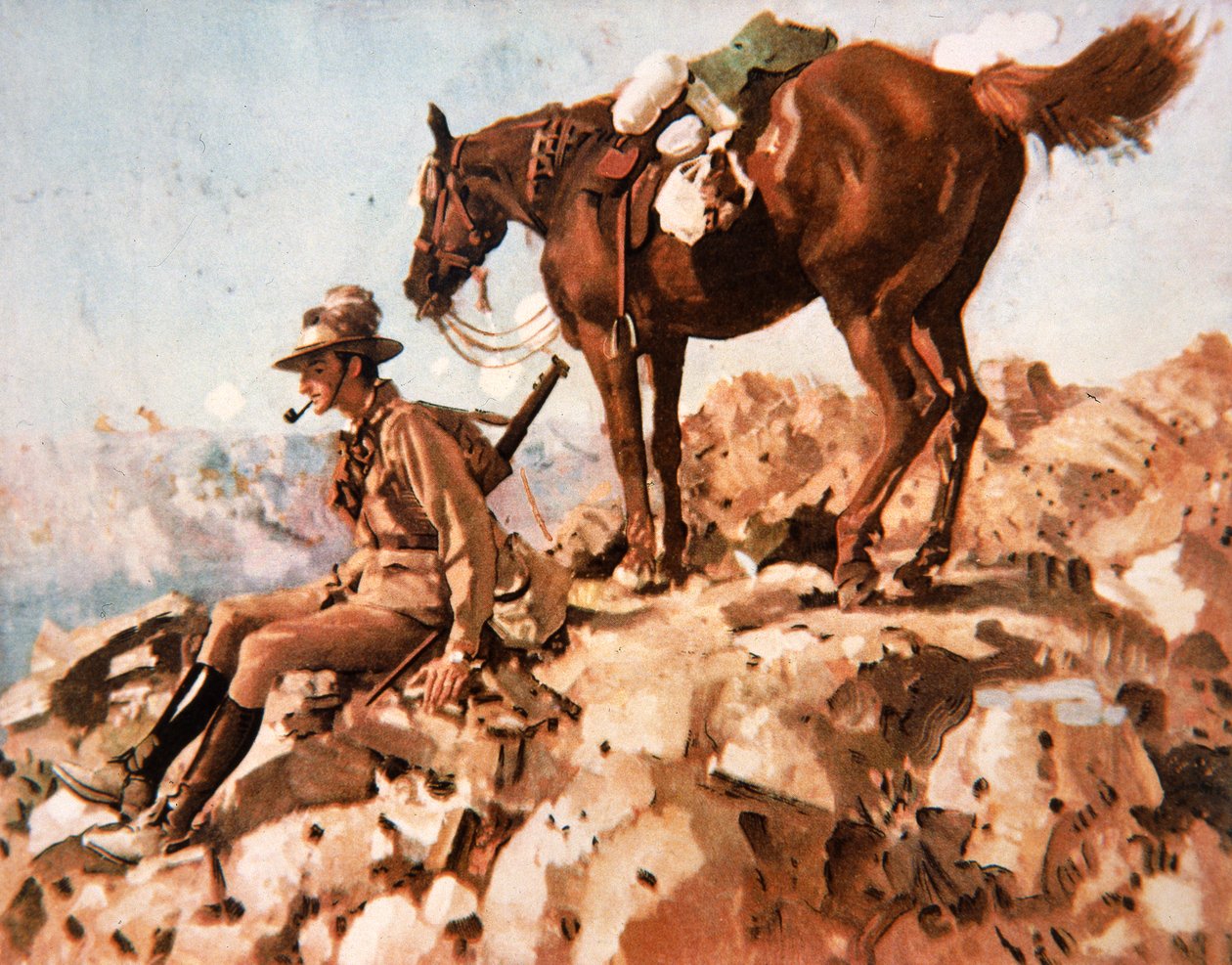 Australian Light Horseman, Allenby's Desert Campaign av George Washington Lambert
