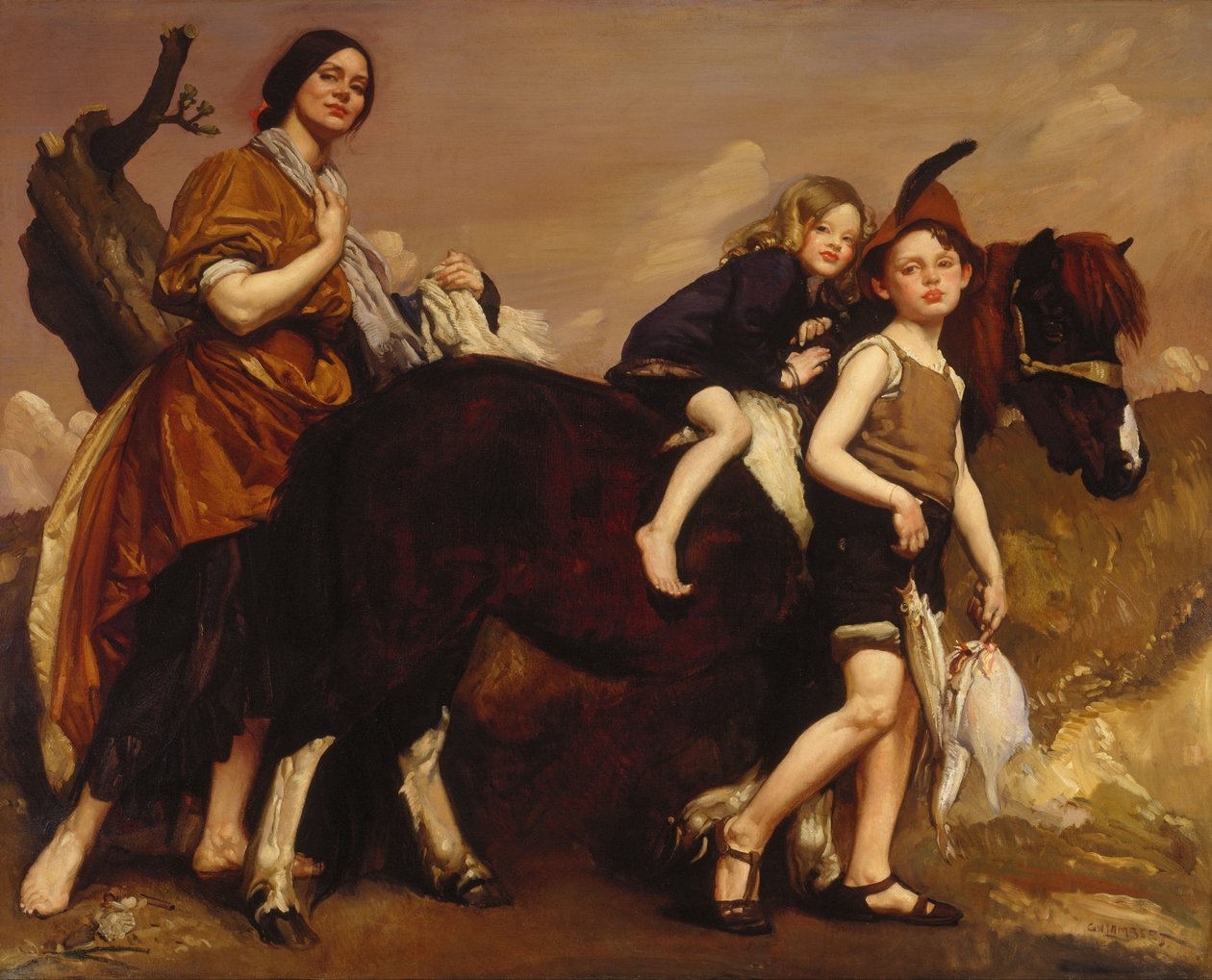 Ferie i Essex av George Washington Lambert