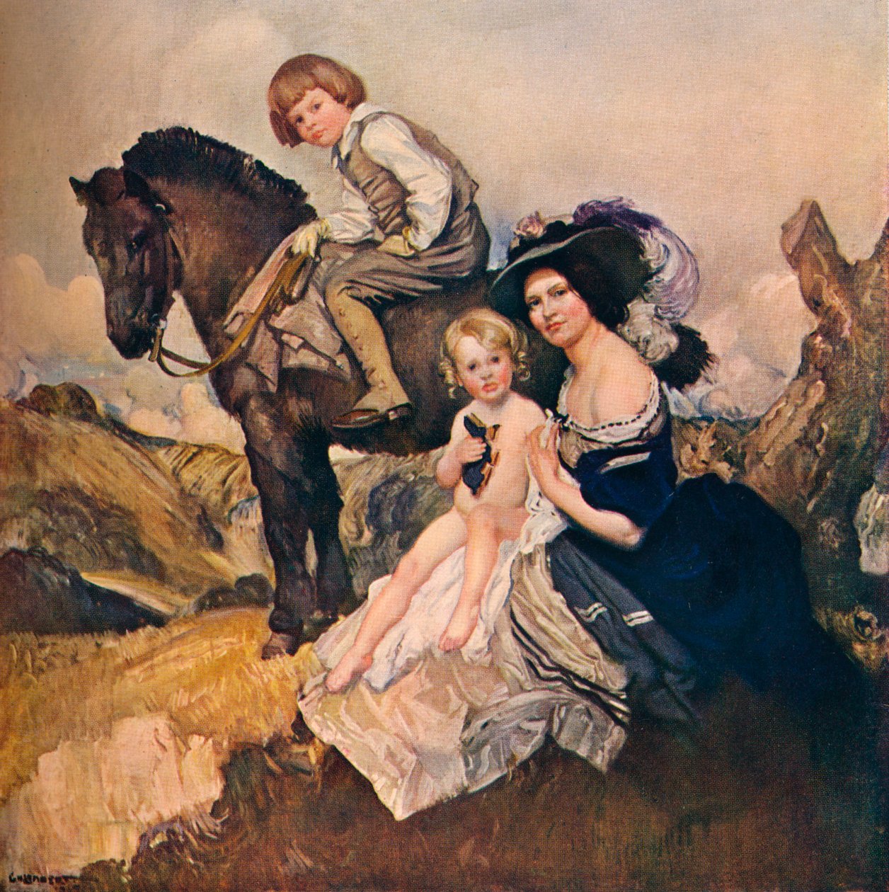 Portrettgruppe, 1908 av George Washington Lambert
