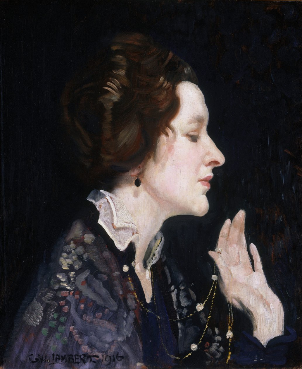 Portrett av en dame (Thea Proctor) av George Washington Lambert
