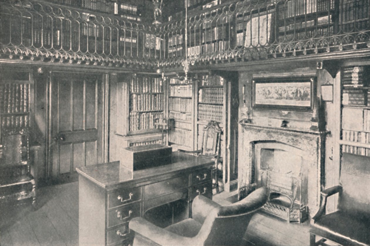 Sir Walter Scotts Study, Abbotsford, 1904 av George Washington Wilson